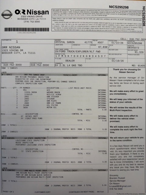 2019 Ford Explorer XLT