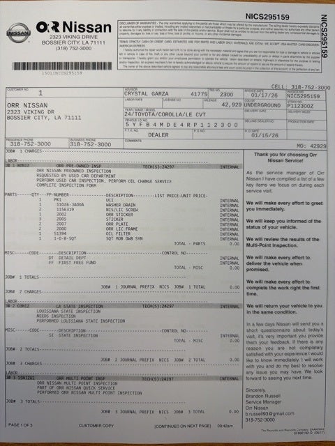 2024 Toyota Corolla LE