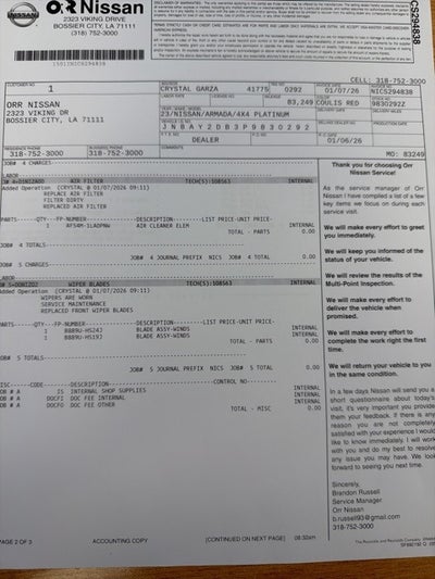 2023 Nissan Armada Platinum