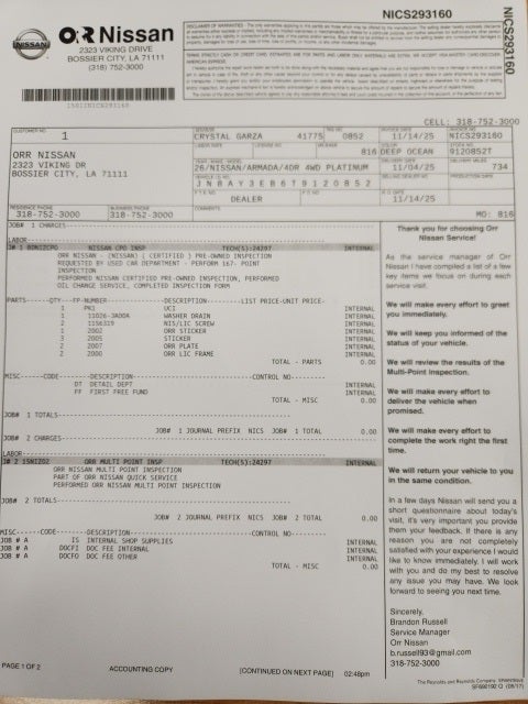 2026 Nissan Armada Platinum