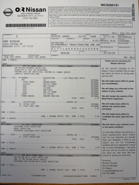 2025 Chevrolet Trax 1RS