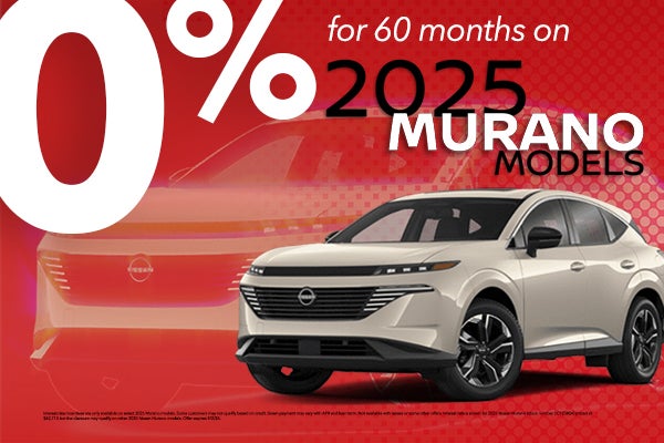 0% for 60 Months on 2025 Nissan Murano